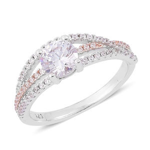 CZ sterling silver ring Size #8 NEW (#2824)